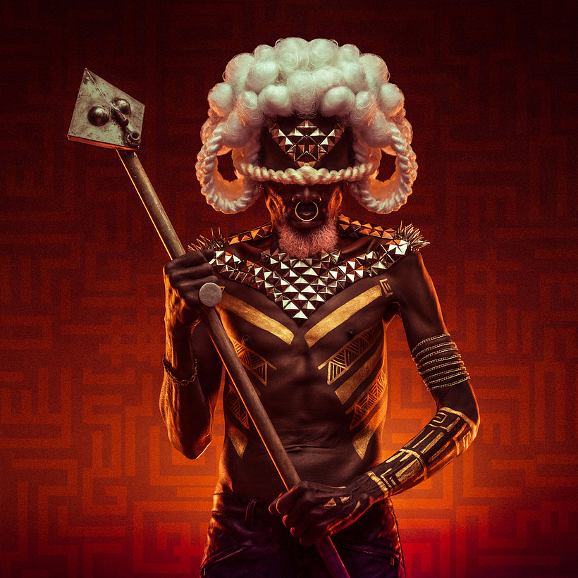 Osborne Macharia, a Kenyan photographer who blends Maasai traditions and science fiction