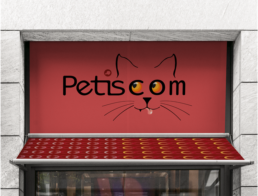 Meu projeto Petiscom do curso Criação de um logotipo original do zero 0
