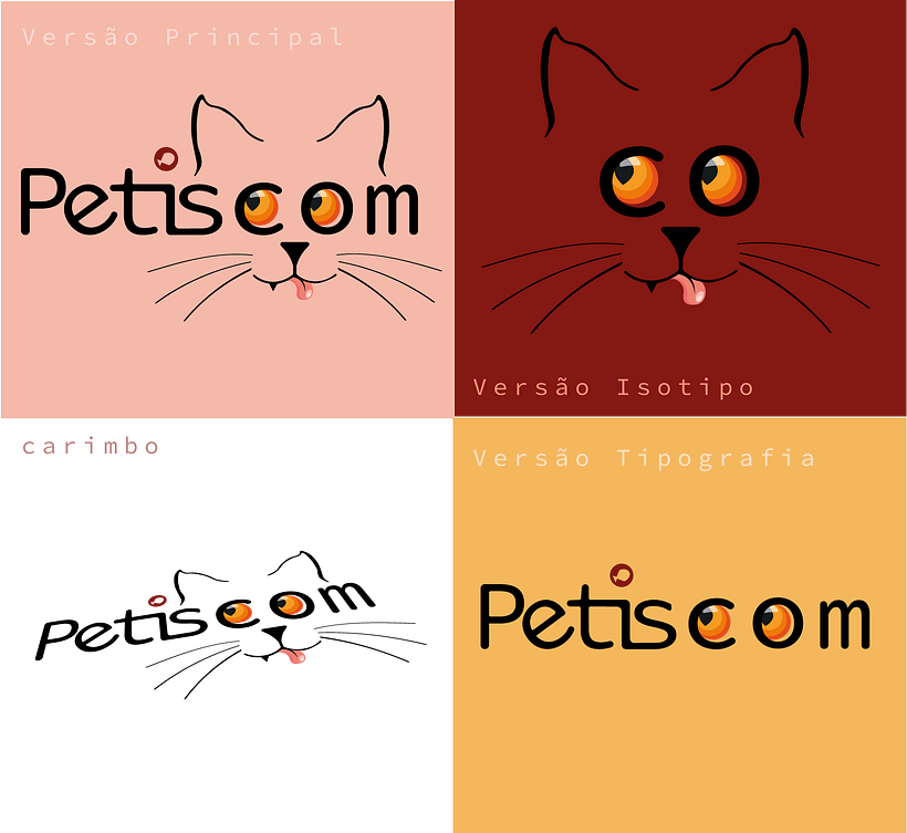 Meu projeto Petiscom do curso Criação de um logotipo original do zero 3
