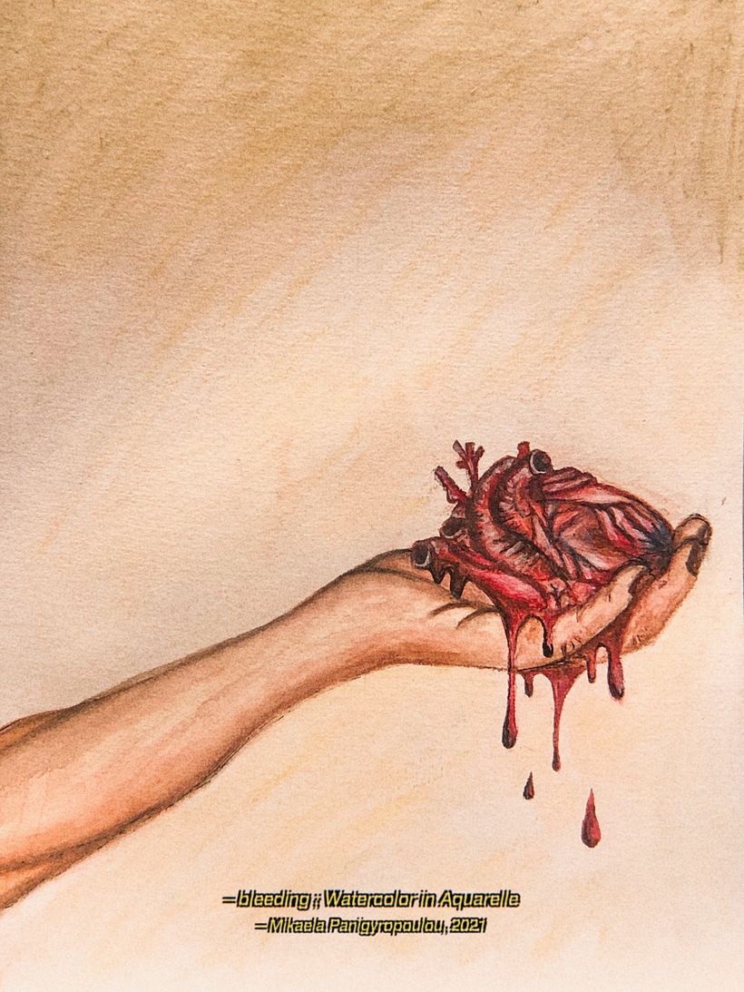 ; bleeding / Watercolour in Aquarelle