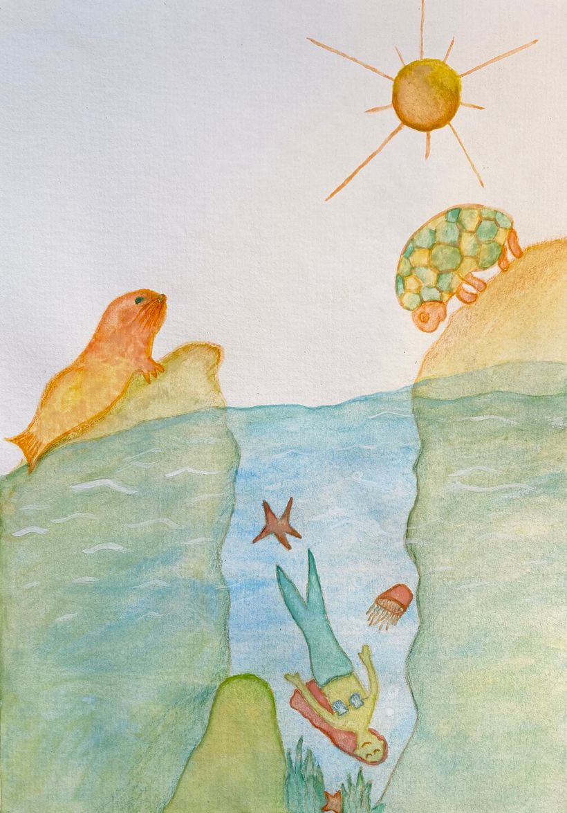 My project in Illustration Techniques with Watercolor and Gouache course -1