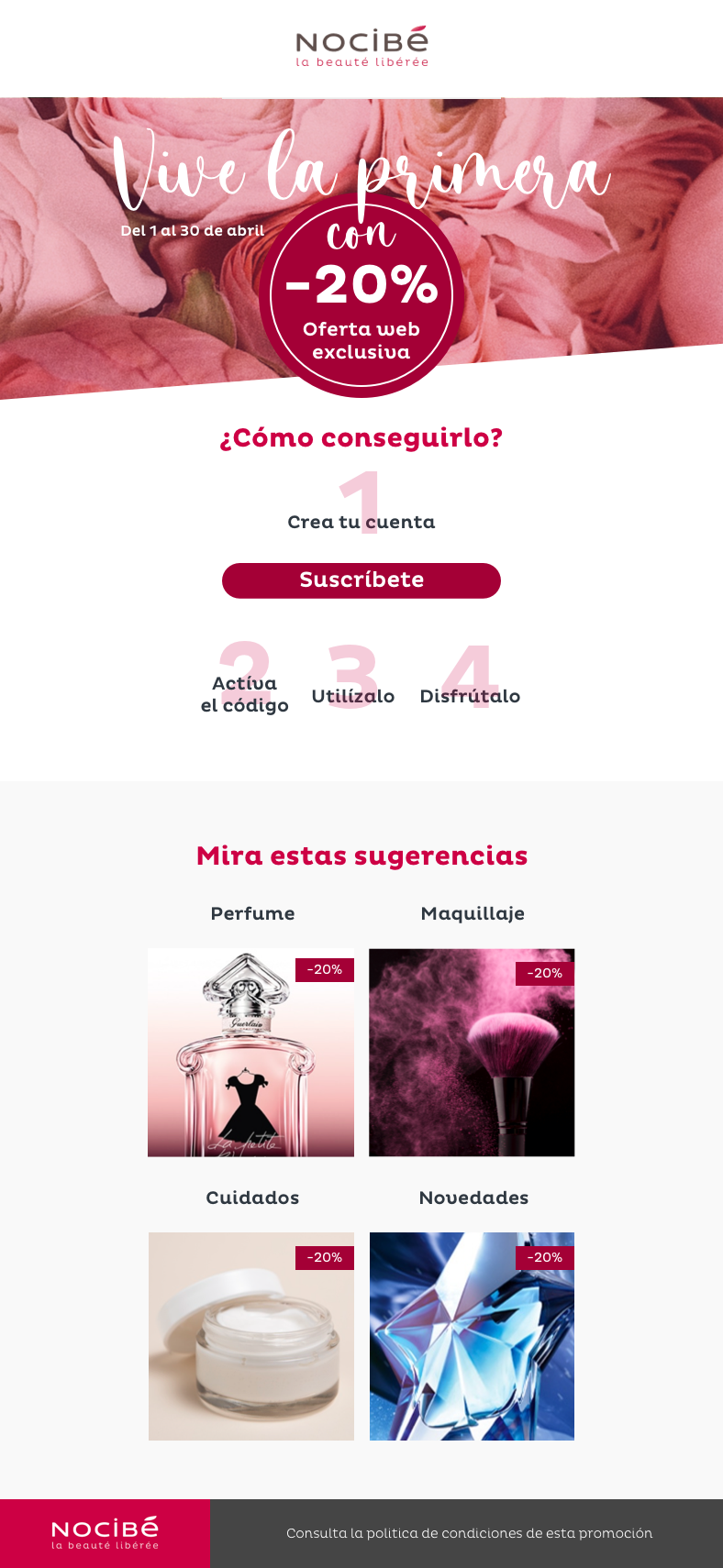Pieza de envio por mail