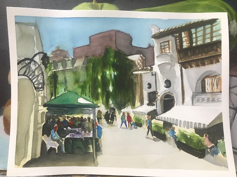 Mi Proyecto del curso: Paisajes urbanos en acuarela 0