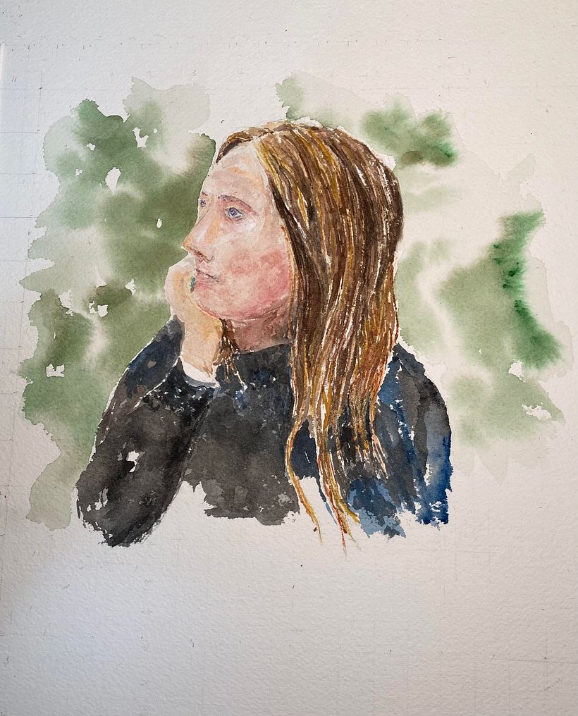 My project in Watercolor Portrait from a Photo course 0