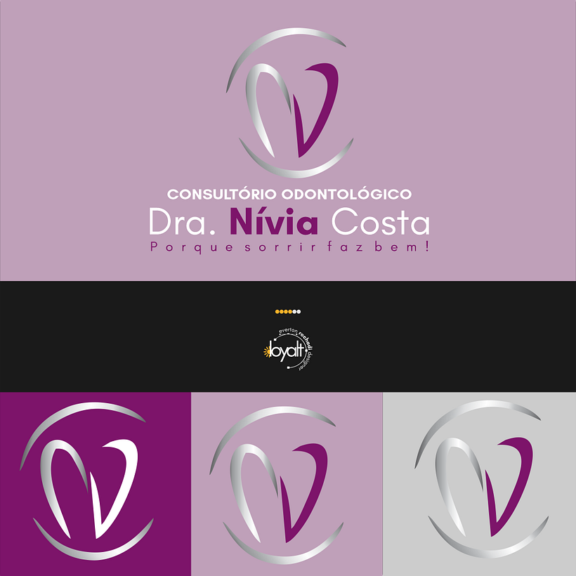 Identidade Visual, Logotipo - Consultório Dra Nívia Costa 9