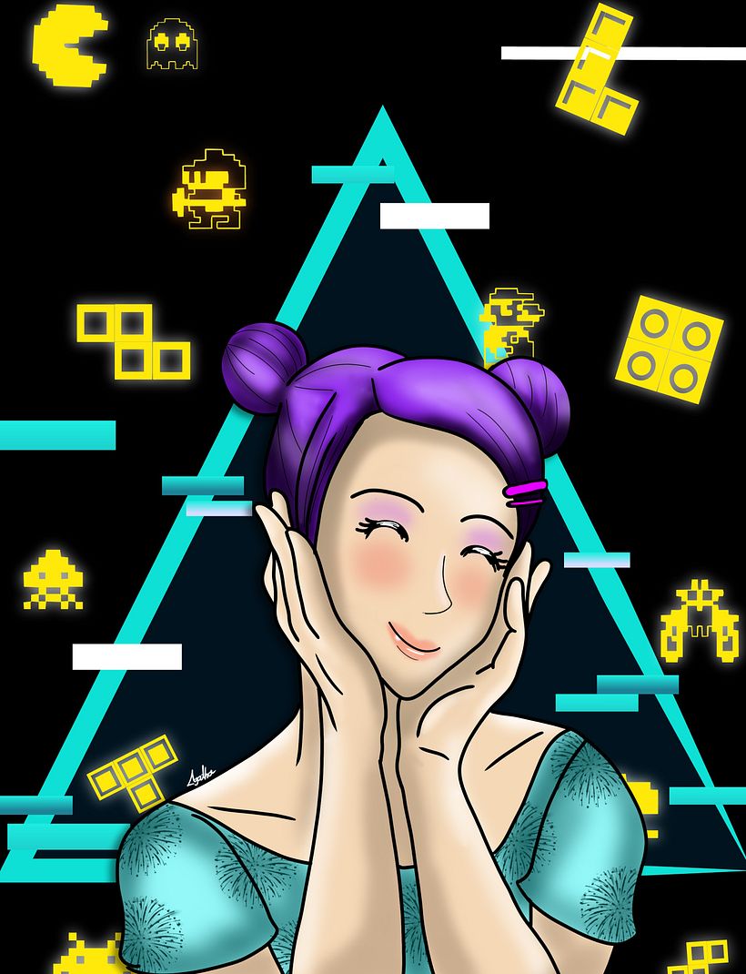 Los videojuegos fueron muy valiosos para mi infancia por eso hice una ilustración con todos los que recuerdo