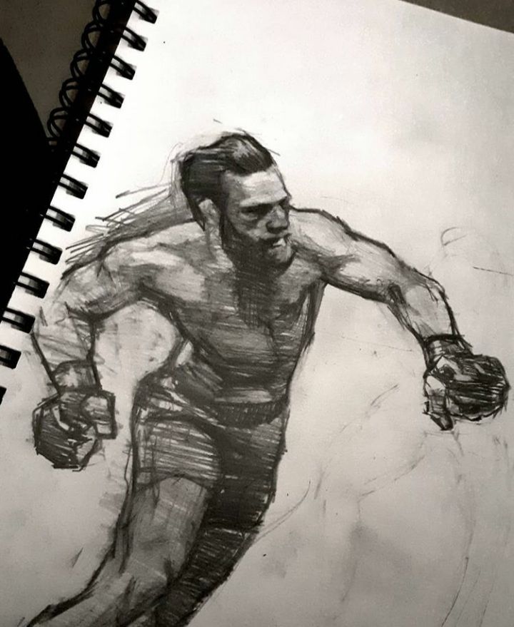 Using line work to add energy to a drawing