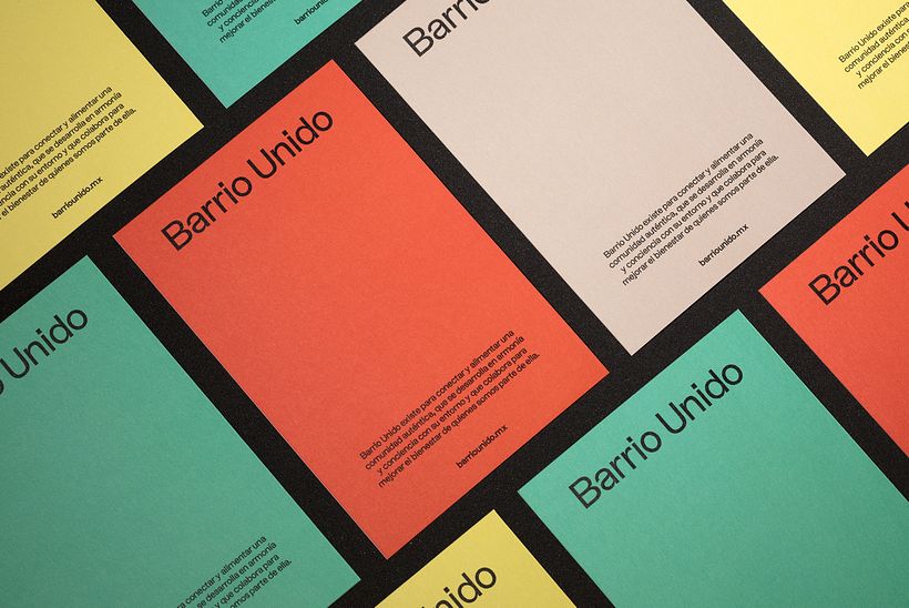 Example of the identity of the 'Barrio Unido' Foundation of Mexico
