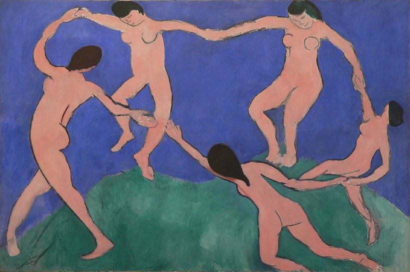 The dance of Henri Matisse, 1909.