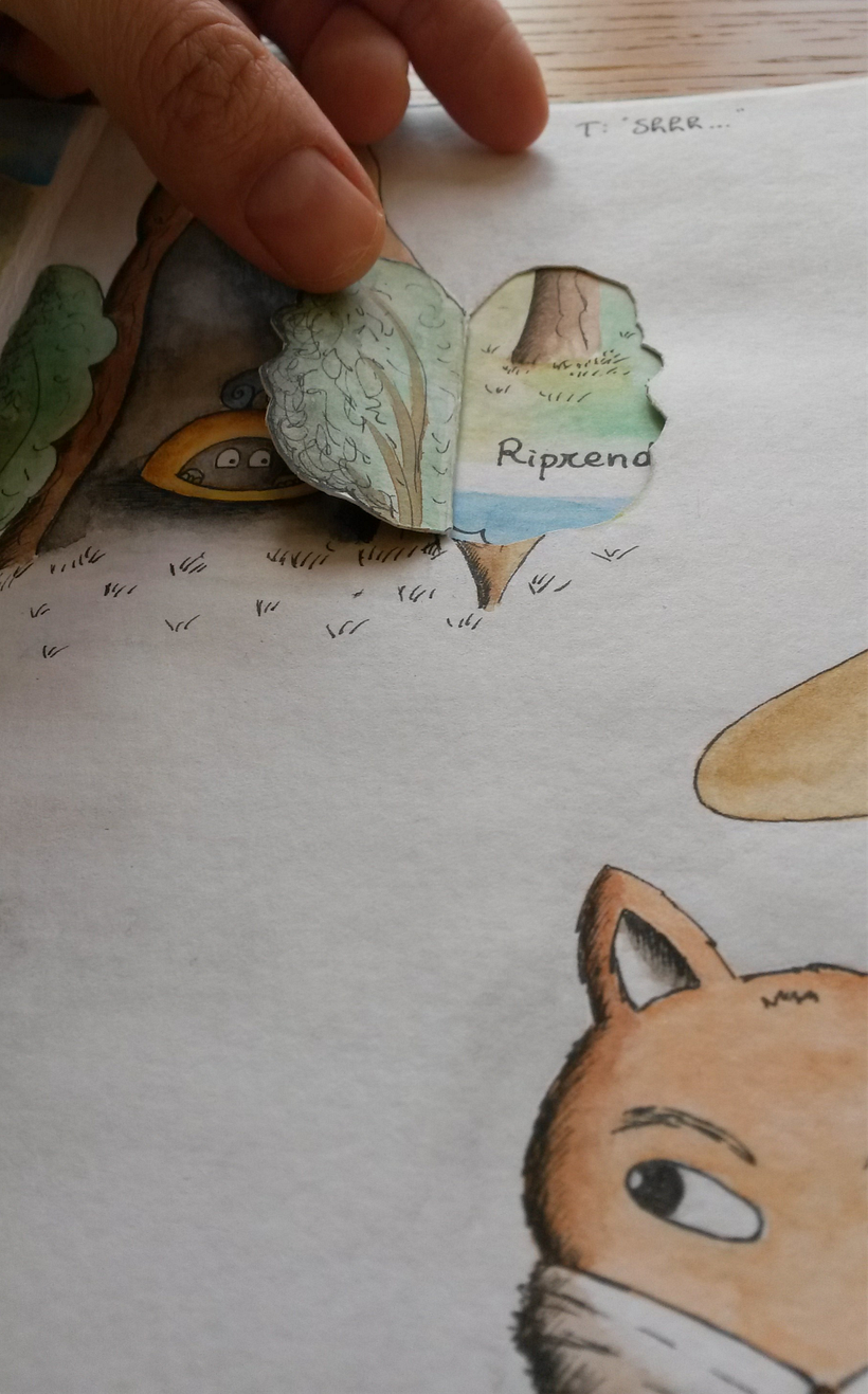 La Lumaca e La Tartaruga (the snail and the tortoise) - My project in Narrative Techniques for Illustrated Stories course 5