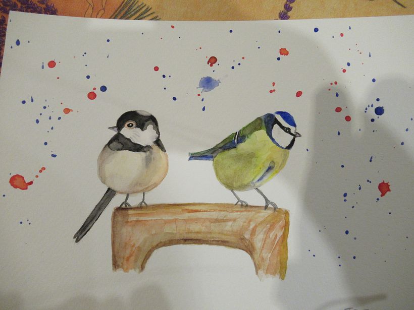 This is the second one I did, freehand drawn this time rather than traced. Not as effective I feel. 