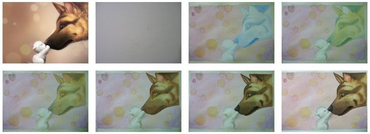 Imagen original y proceso del proyecto.