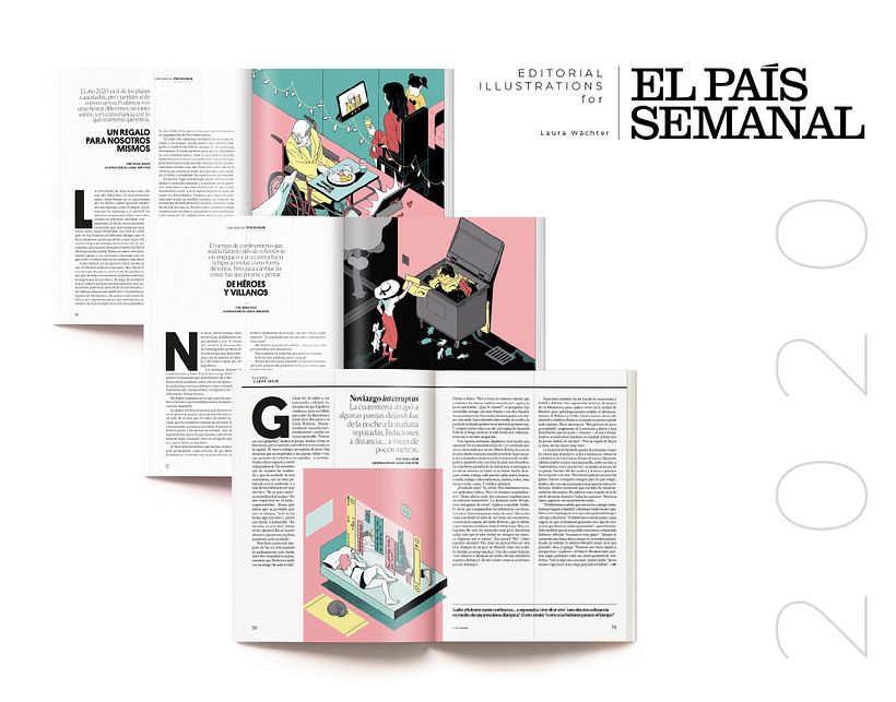 Pandemia - El País Semanal - Ilustración tradicional