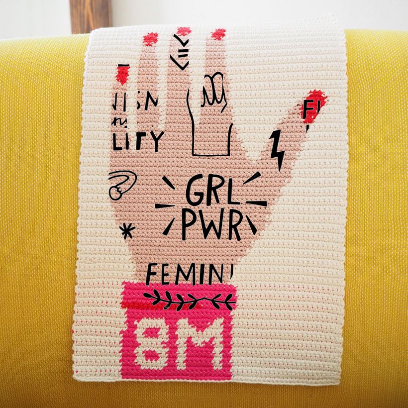 Una versión personalizada del patrón. Foto de Poetryarn.