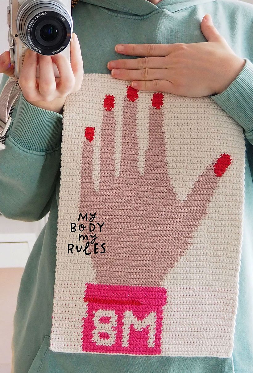 Otra versión personalizada del patrón. Foto de Poetryarn.