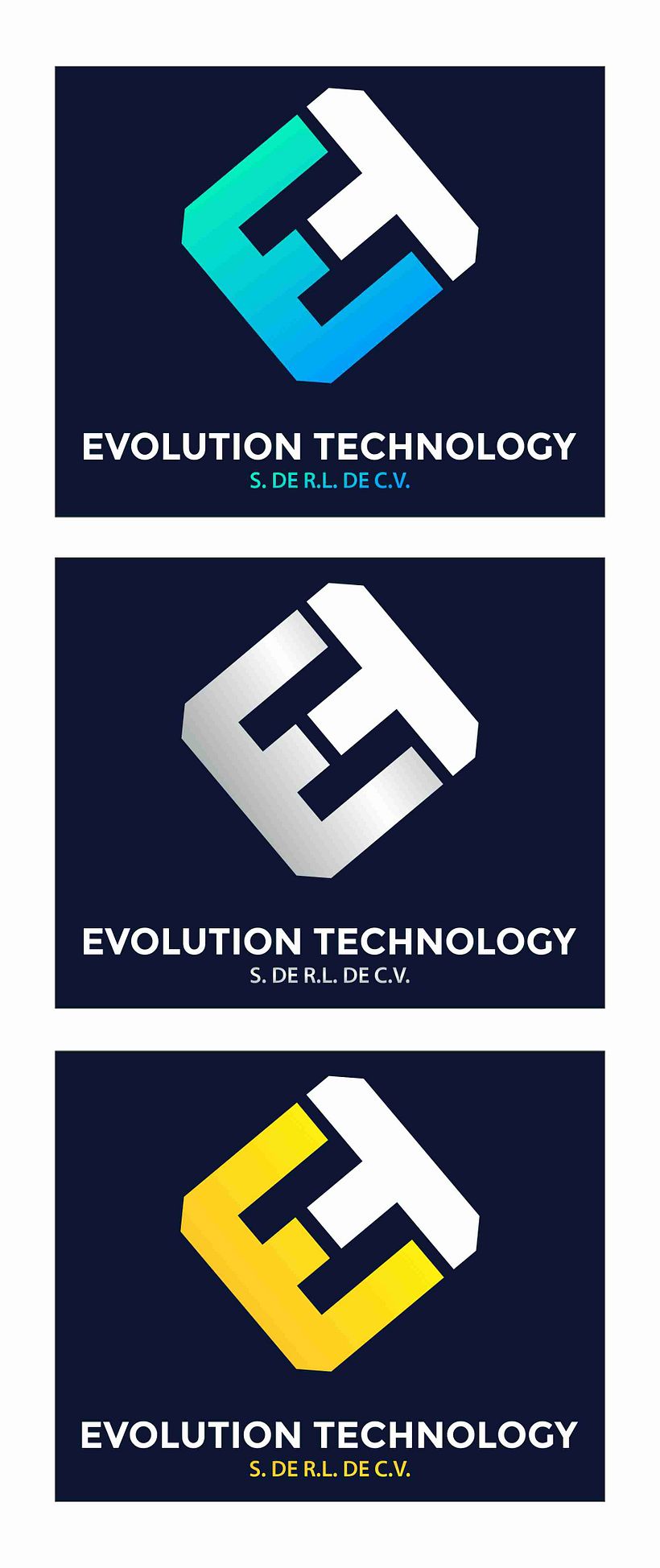 Práctica for fun: Imagotipo Evolution Technology.