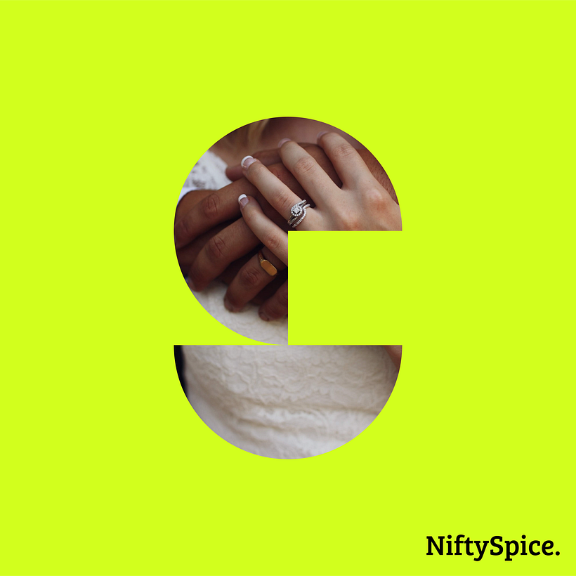 Photography using the logomark as frame.