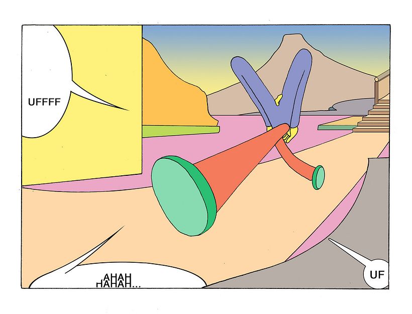 Ilustración del cómic de Óscar Raña.