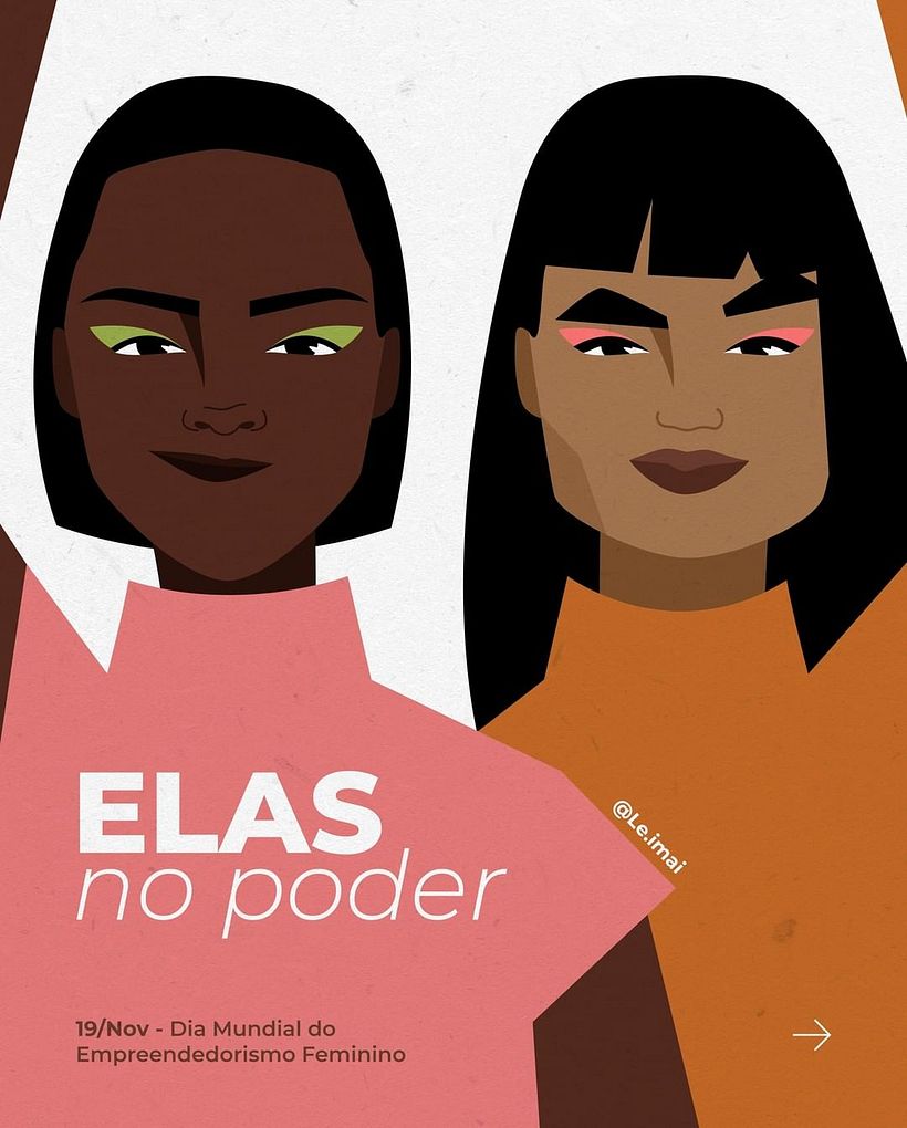 Leticia se dedica a inspirar outras mulheres que sonham em trabalhar com arte
