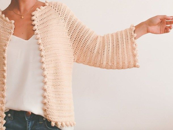 One-piece crocheted garment.