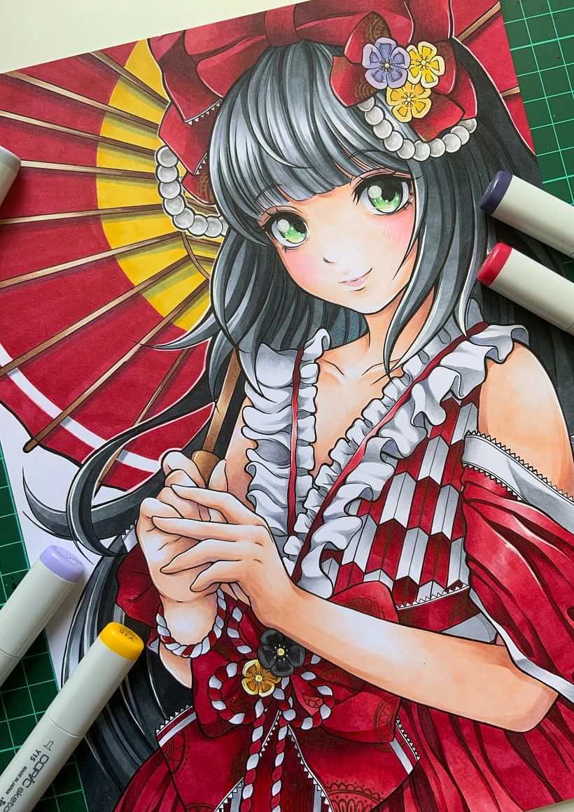 Scarlet : Coloring with Markers 4