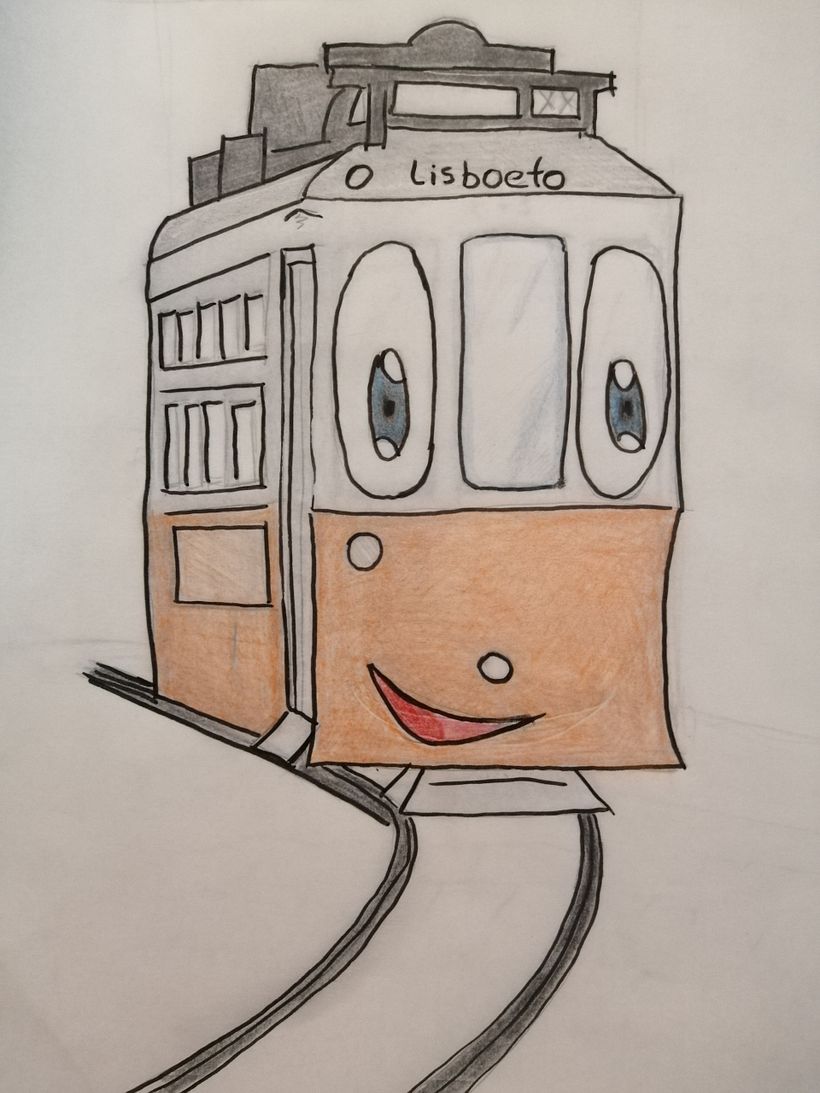 Desenho Final, sendo uma releitura do primeiro desenho.