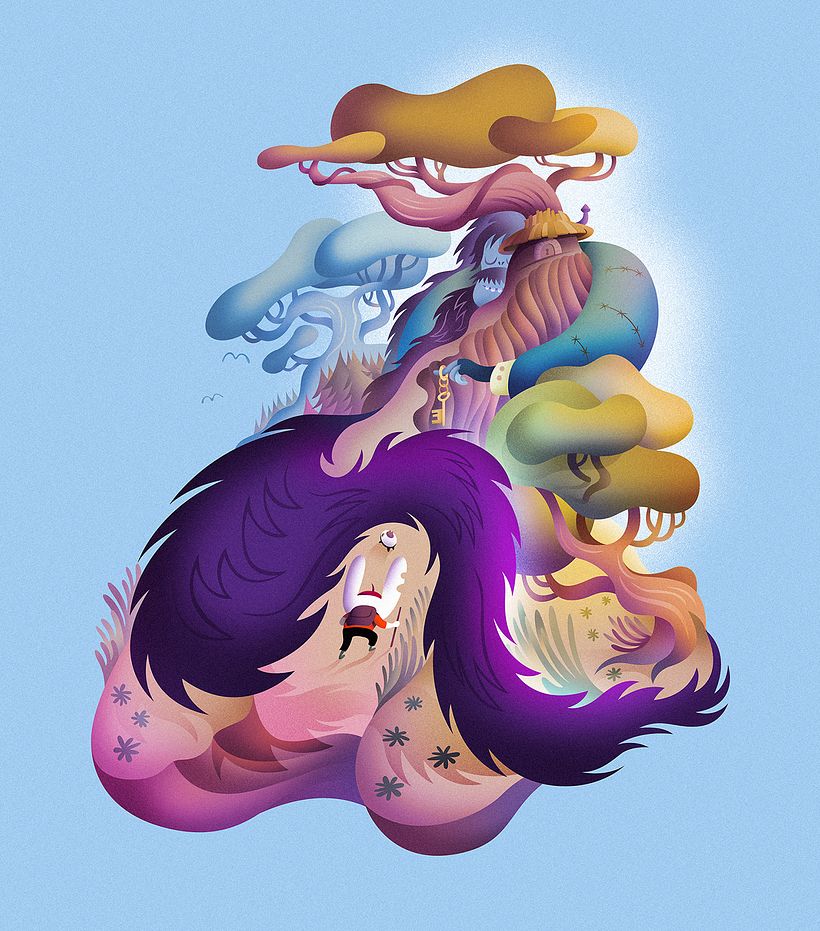 Egg leads Bunniguru to the sleeping Pilfer