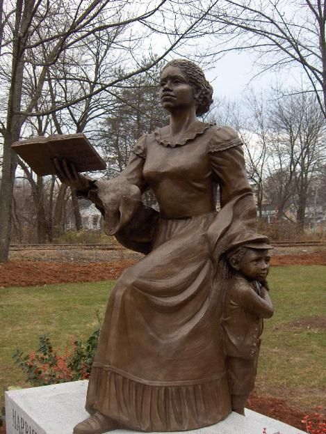 Commissioned Harriet E. Wilson Memorial by Fern Cunningham. Donated to the Town of Milford. Photo: Harriet Wilson Project