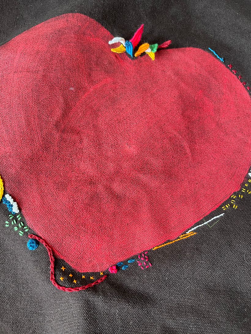 Saco final (detalhe)