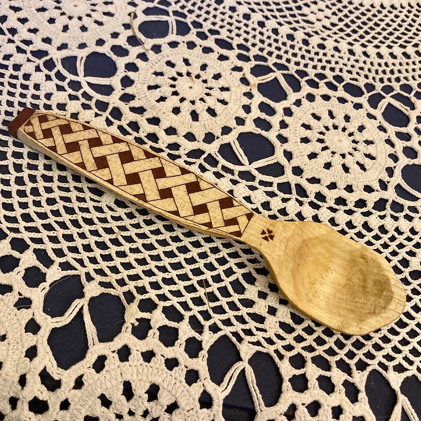 Scandi-Style Wooden Spoon in Sycamore Maple 0