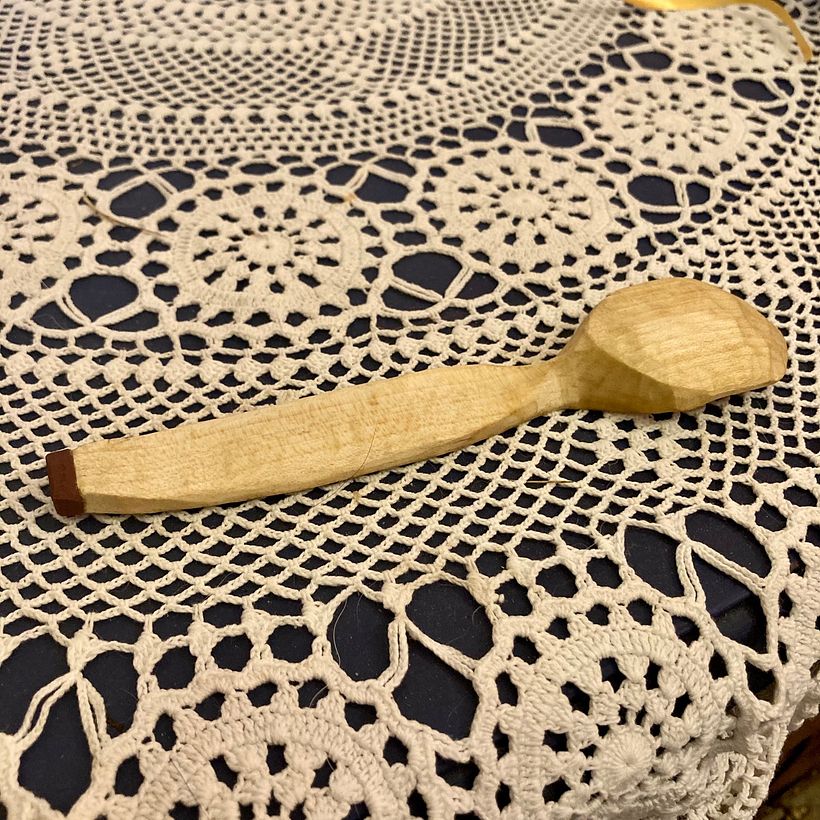 Scandi-Style Wooden Spoon in Sycamore Maple 0