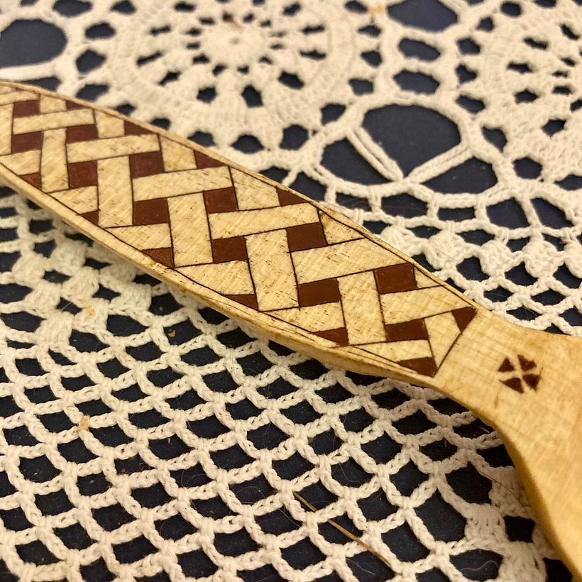 Scandi-Style Wooden Spoon in Sycamore Maple 1