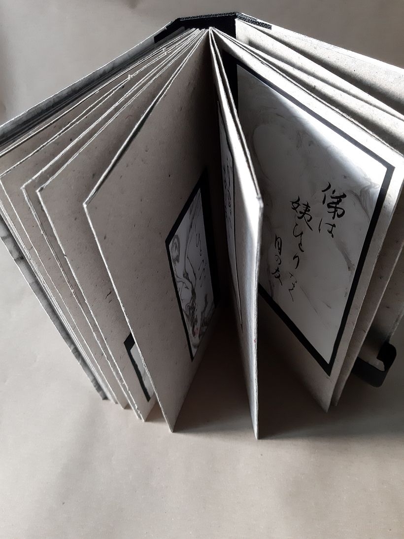 My project in Bookbinding of Your Artwork without Folds course 5