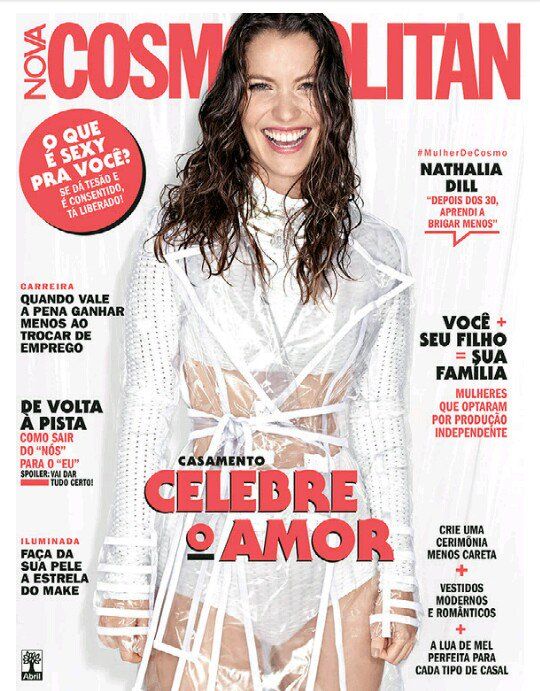 Revista - Cosmopolitan Brasil, atriz Nathalia Dill -1