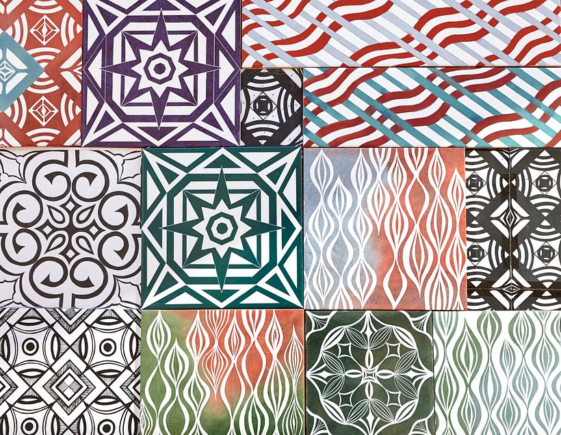 Hand made porcelain tiles 0