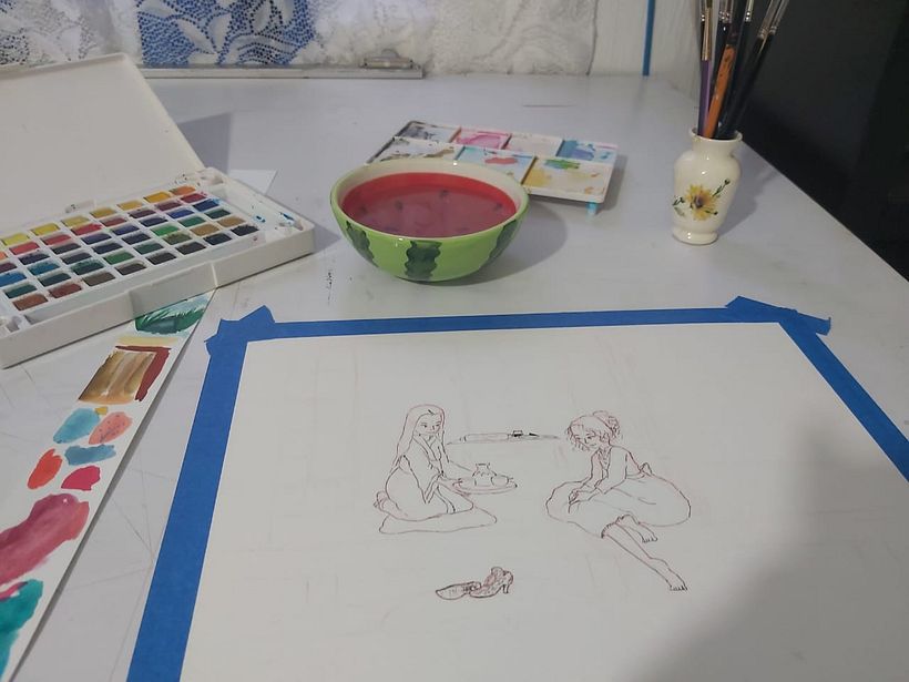 Mi Proyecto del curso: Ilustración en acuarela con influencia japonesa 0