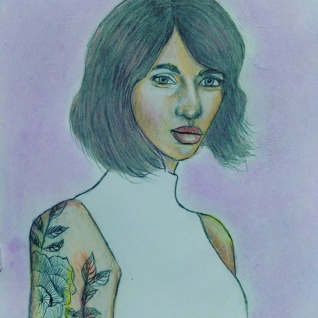 Sei que posso melhorar, e farei isto. Não tenho mais giz pastel, usei lápis e grafite. Quero sempre caprichar!