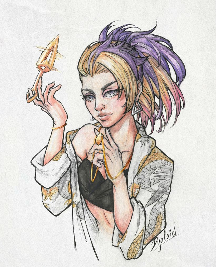 KDA ALL OUT Akali Fanart -1