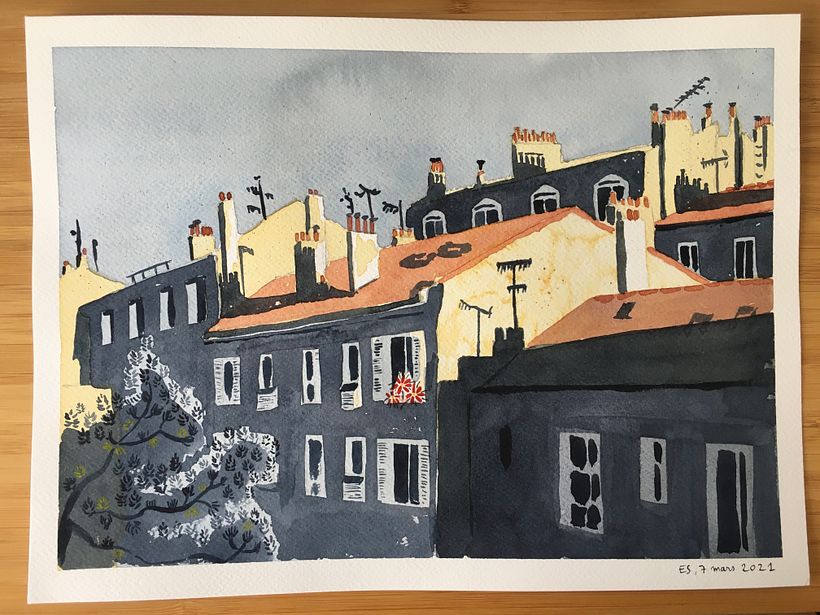 My project in Architectural Illustration with Watercolor course 0
