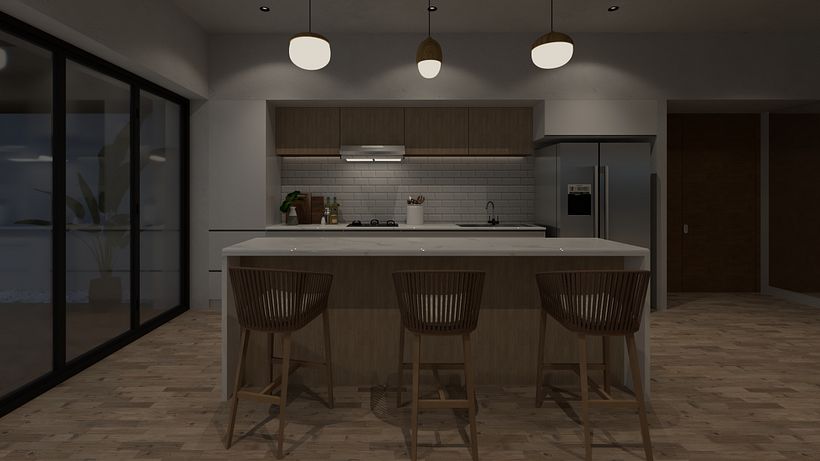 Kitchenette - iluminación artificial