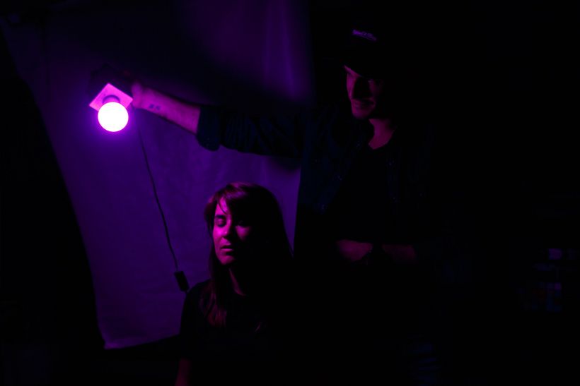 The position of the camera and the location of each light make a difference when shooting
