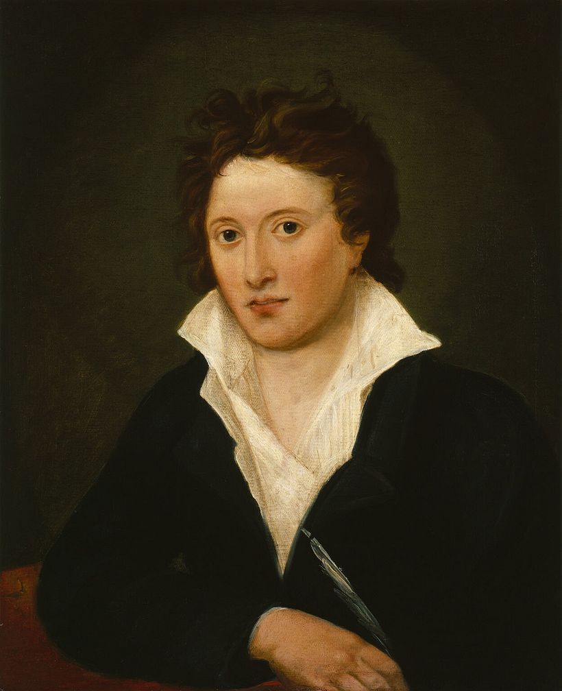Portrait of Percy Bysshe Shelley (1819) by Curran.
