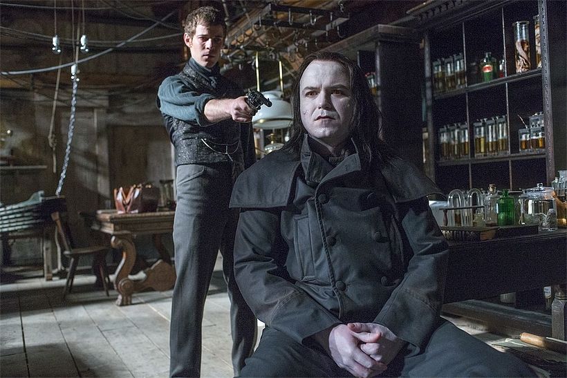 Photograph of Victor Frankenstein and his creature in the Showtime series 'Penny Dreadful'