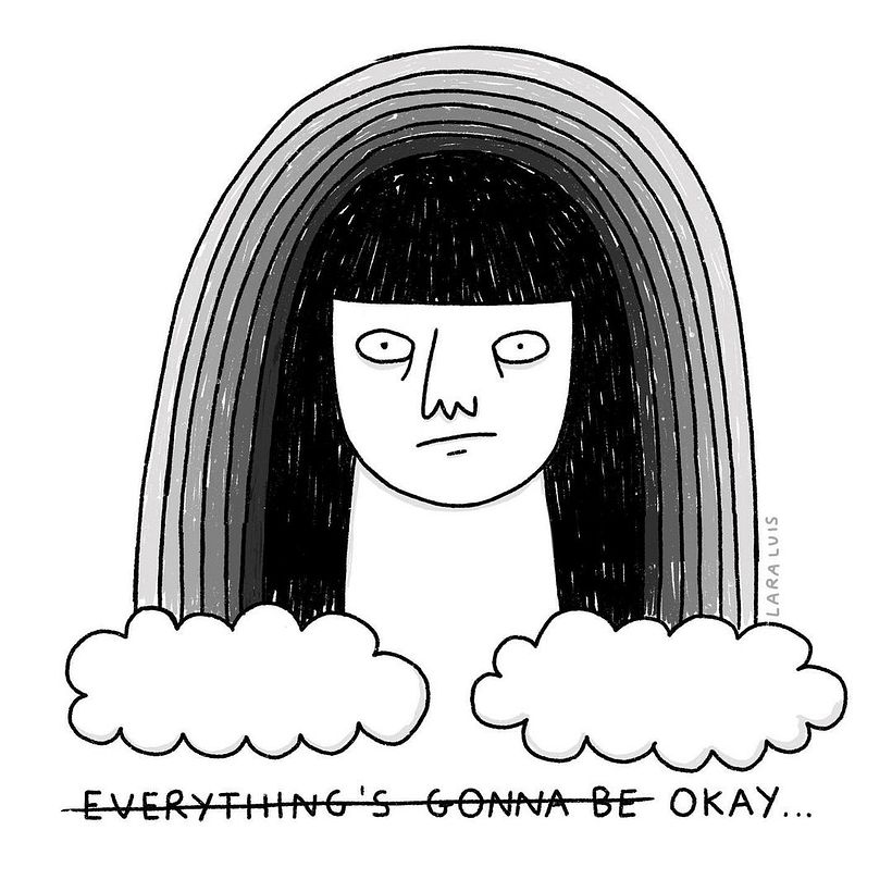 Lara busca inspiração em sua vida diária e seus personagens são um reflexo de suas múltiplas personalidades