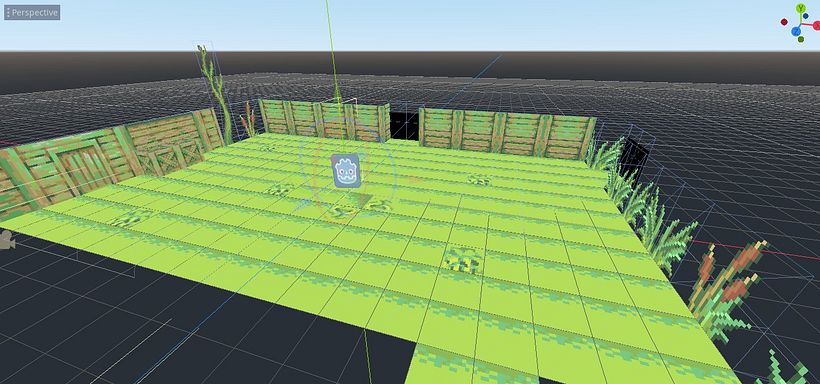 Proyecto 3D creado con "tileset" y "tilemap".
