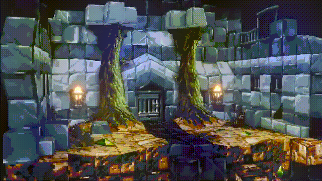 Desde escenarios sencillos a otros más complejos, las posibilidades son infinitas con la técnica del "tileset".