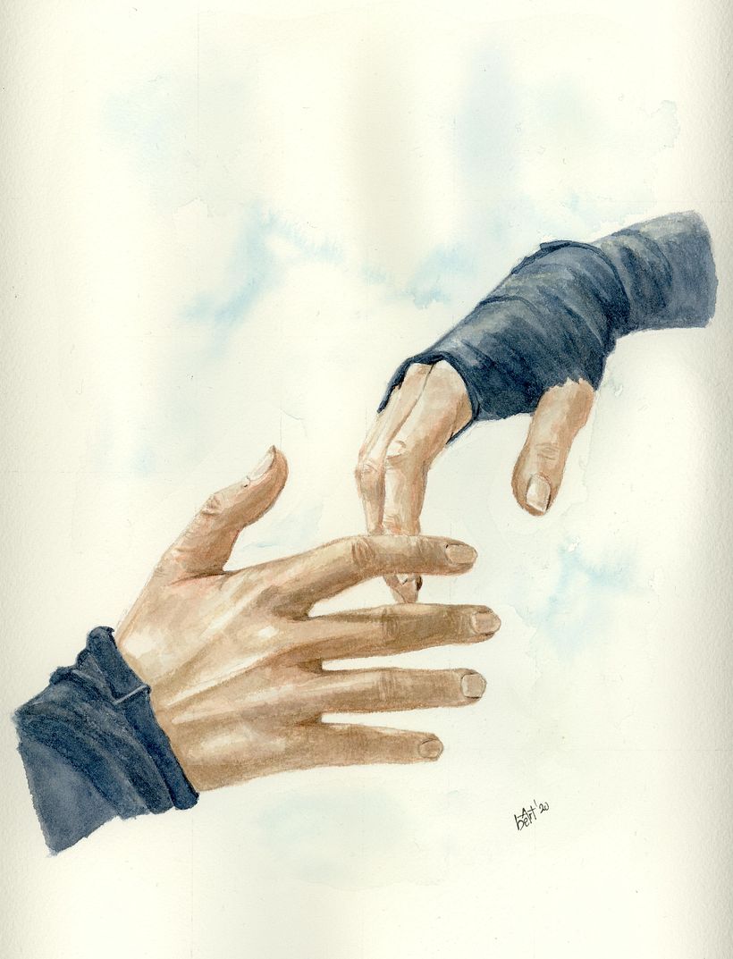 Hands / watercolour -1