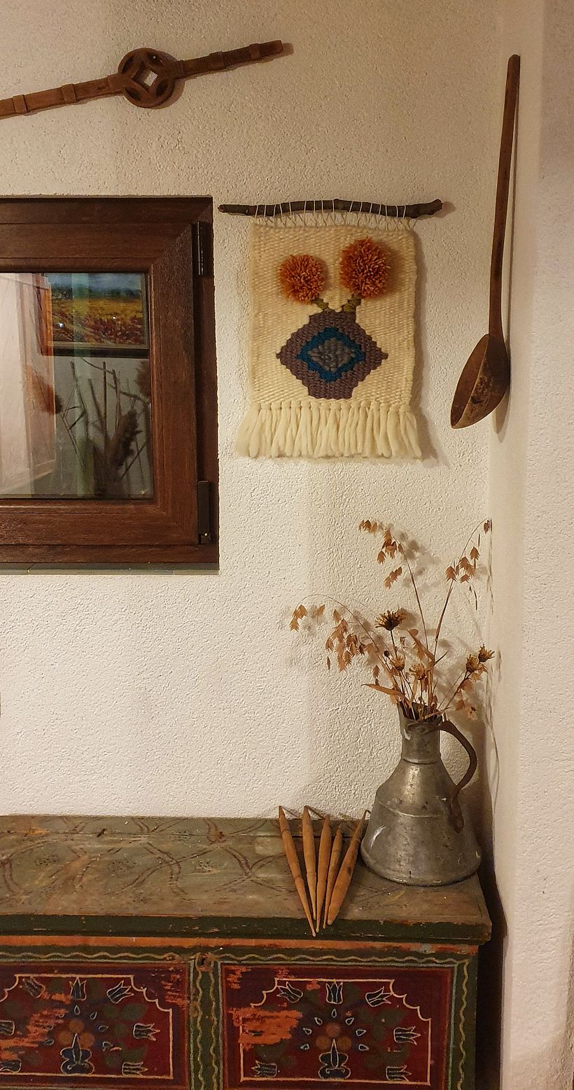 My project in Tapestry Weaving in a High-Warp Loom course 0