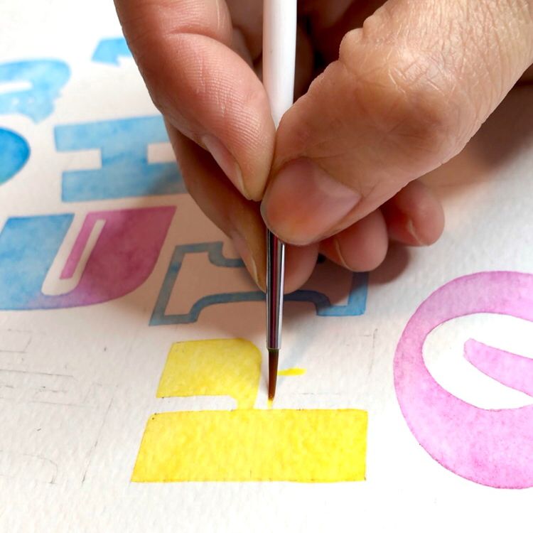ABC - Dibujar diferentes clases de letras como método creativo. - Huruf