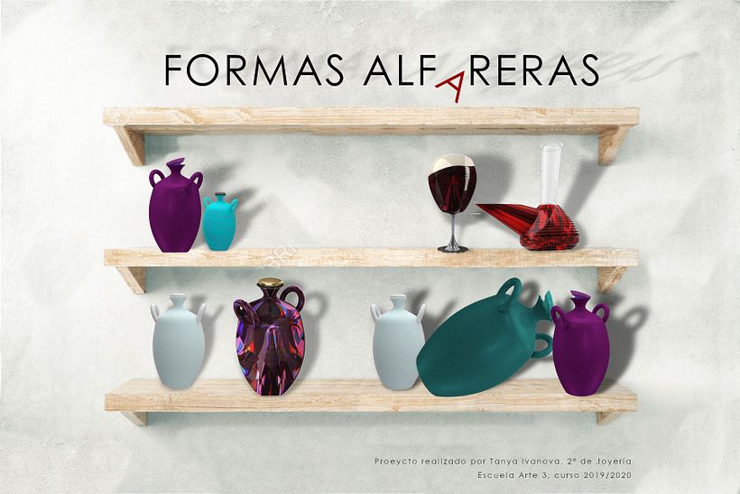 Un conjunto de formas obtenidas a través de rotación